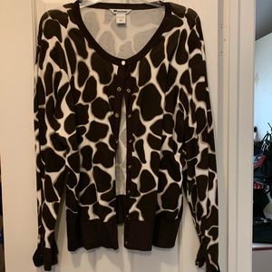 Giraffe-Print Cardigan